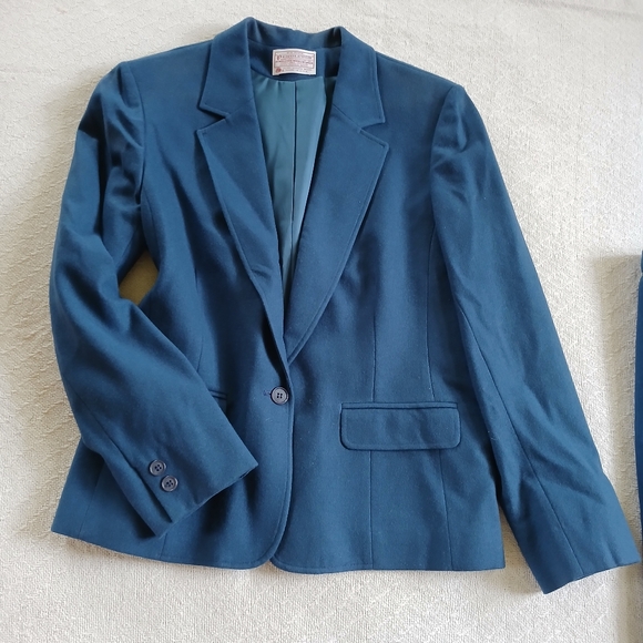 pendleton ♡ wool skirt suit 3 piece vintage set plaid - Picture 2 of 12